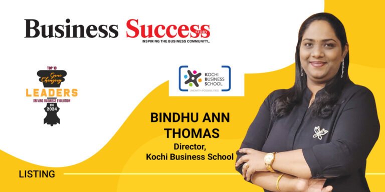Read more about the article Empowering Future Leaders: The Inspiring Journey of Bindhu Ann Thomas and Kochi Business School